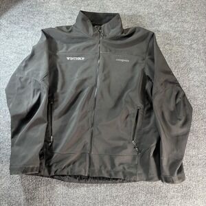 Patagonia Jacket Mens XL Black Softshell Full Zip Winthrop Logo Hiking Lined